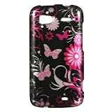 41sBCMFajaL. SL160  BW Snap On Case for T Mobile HTC Sensation 4G  Butterfly