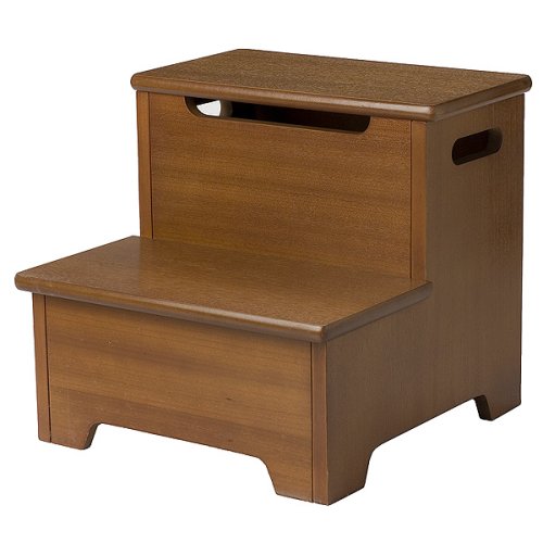 Childrens Toyshop  Toys : Step Stool with Storage - Honey