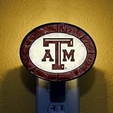 Art Glass Nightlight - Texas A&M (4.25 x 4.25 x 16.5
