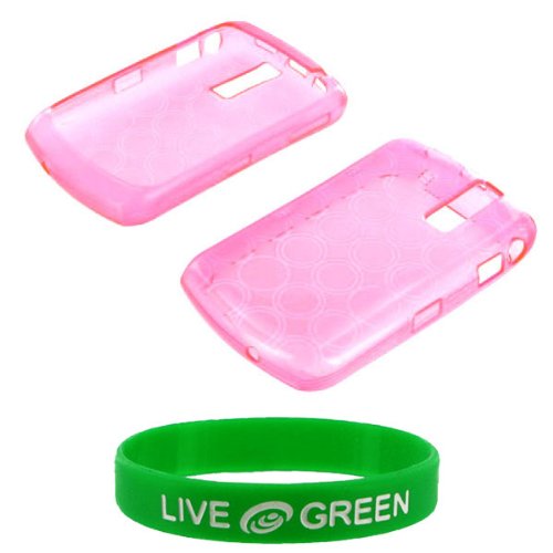 Magenta Crystal Silicone Skin Case for BlackBerry Curve 8330 8300 Phone, Verizon Wireless