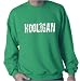 Men's (Unisex) Kelly Green Sweatshirt by Jerzees : Hooligan - Funny Irish St Patricks Day