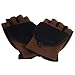 Ski Winter Flip Mitten Fingerless Gloves Glomitt Brown