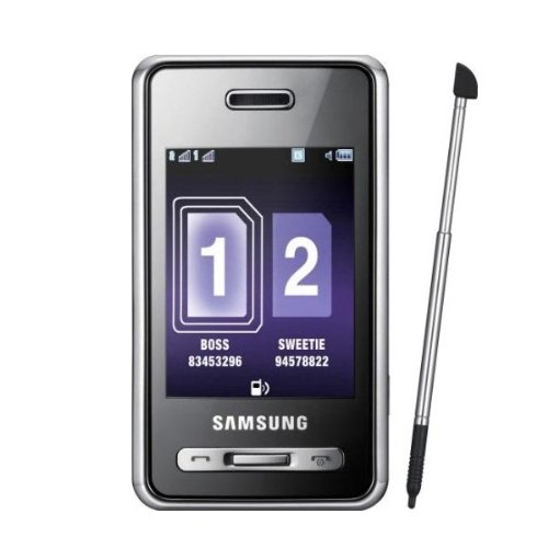 Samsung - SGH-D980 - Player Duo - Téléphone portable - 2 cartes SIM - Bluetooth - Internet - Radio FM - mp3 - Photo 5 Mpix - microSD - Noir