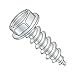 5/16" x 1 1/4" Type AB Self-Tapping Screws/Slotted/Hex Washer Head/Steel/Zinc (Carton: 1,000 pcs)