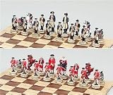 Large Revolutionary War Chess Set, King:4-1/2