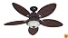 Hunter Ceiling Fans 21647 Caribbean Breeze Fan - Weathered Bronze Indoor Fan 54