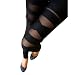 Amour-Fashion Punk Women Solid Color Bandage Mesh BLACK/Red/Blue leggings 