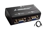 Splitter distributeur VGA 1 entrée 2 sorties - Alimentation USB - Eztek