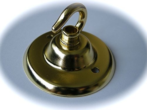 Chandelier Brass Finished Ceiling rose Bracket For Ceiling Light Lamp with m10 Centre Hole for cable, use for Any types Of Project brass-3099R
