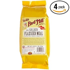 Bob's Red Mill Golden Flaxseed Meal,  4 - 16-Ounce Bags