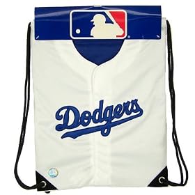 LOS ANGELES DODGERS DRAWSTRING CANVAS SHOULDER SACK BACKPACK