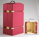 Doll Trunk in Burgundy Taffeta ~ Fits the 18" Dolls like American Girl, Carpatina, Karito Kids and Magic Attic