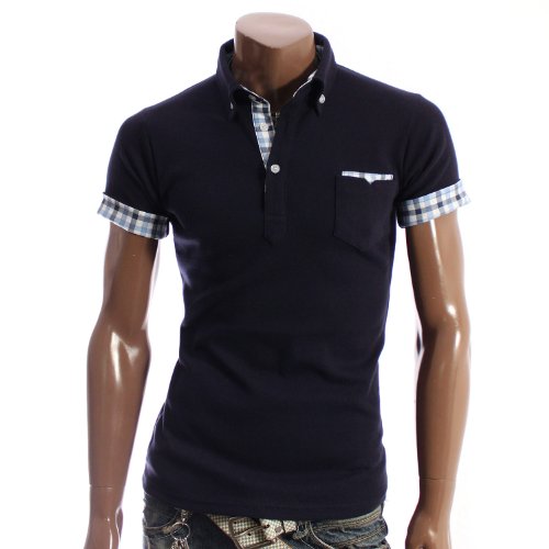Herren T-shirt Polohemd Kragen (4153)