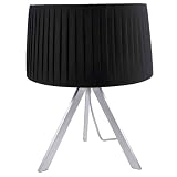 Home Design Aluminum Table Lamp with Pleated Fabric Shade