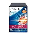 Philips Blank DVD+R 4.7GB 16x in Pack Slim Video Box (10 Pack)