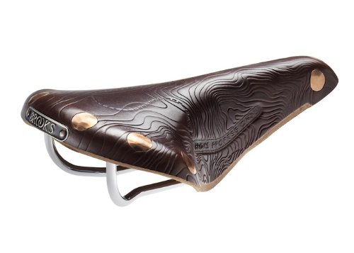 Brooks Saddles Team Professional Alpe D'Huez Bicycle Saddle (Men's, Chrome Rails, Antique Brown)