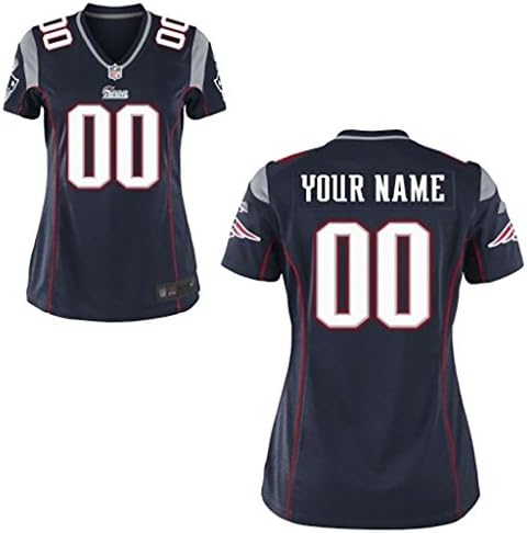 Women New England Patriots Navy Blue Elite Jersey 34# Eric Kettani XXL