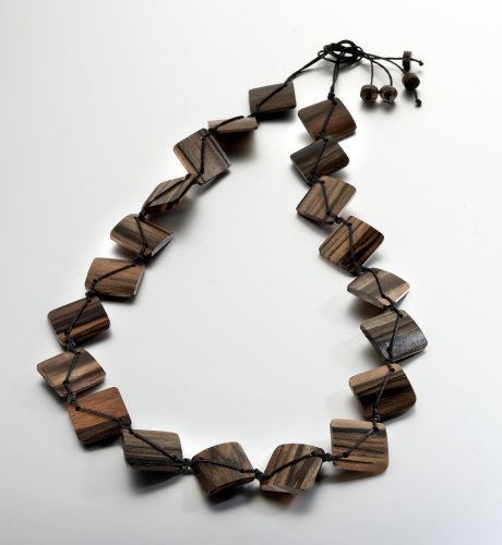 Knotted Wood Necklace
