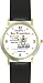 Habit 1 - Be Strong (Spanish Text) - DELUXE TWO-TONE WATCH from THE 7 HABITS - WATCH COLLECTION BY WATCHBUDDY&reg; - Arabic Numbers - Black Leather Strap-Size-Large ( Men's Size or Jumbo Women's Size )
