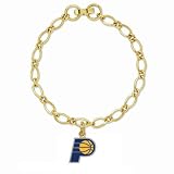 NBA Indiana Pacers Ladies Gold-Tone Charm Bracelet