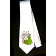 Party Decoration Necktie with bush, smiling, rabbit, waving, hiding