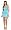 Turquoise, Gold, White