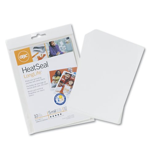 GBC(R) Photo-Seal Laminating Pouches, 5 Mil, 4 1/4in. x 6 5/16in., Pack Of 10