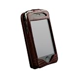 Sena WalletSkin Case for iPhone 3G, 3G S (Croco Burgundy)