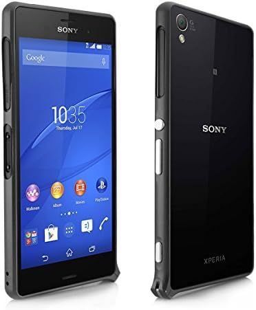 Alienwork Case for Sony Xperia Z3 Ultra-thin Bumper Cover Aluminium black SOZ301-01