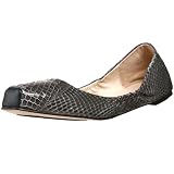 ALL BLACK Womens Blunt Snake Ballet Flat