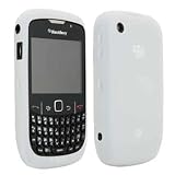 OEM RIM Blackberry WHITE Silicone Case Rubber Gel Skin Cover for Curve 8520
