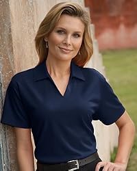 Ladies' Moisture Management Baby-pique Polo, Dark Blue