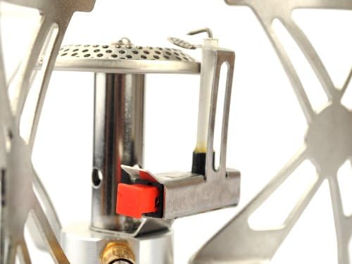 keepSporting Portable Cooking Stove Camping Gas Burner Camping Stove Backpacking Gas-powered Stove with Pouch for Outdoor