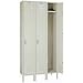 Lyon PP50323 Single Tier Steel Locker Unit with 3 Frames, 36" Width x 15" Depth x 72" Height, Putty