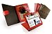 Tuff-Luv Multi-View Faux Veggie Leather Case Cover for Apple iPad - Rouge/Red