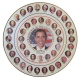 Presidential Ceramic Collector's Plate with Display Stand