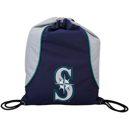 Seattle Mariners Navy Blue-Gray Axis Drawstring Backpack