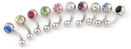 DBCY® Lot Of 10pcs Shining Body Jewelry Belly Botton Rings/Body Piercing Rings 10pcs