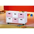 Links 20700810 Schubladen Mobil "Larissa", wei� / rosa