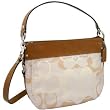Coach Signature Optic White Convertible Hobo Zoe Handbag 14711