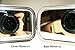 Ivenf Antique Pewter Castle & Flower Square Vintage Compact Purse Mirror