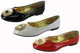 Christian Audigier 'Chloe' Flats w/Circular Buckle Toe