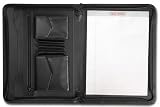 Black Split-Grain Enhanced Zip-Around Portfolio