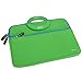 Evecase HP Stream 13 Sleeve Case, Portable Slim Neoprene Travel Carrying Sleeve Case Bag w/ Dual Handle and Accessory Pocket for HP Stream 13.3-14inch Laptop – Green