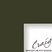 20×30 Matting for Picture Frame Cut Mat Board Green with Cream Core (B524MAT)