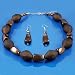 Jewelry : Brown and Copper Colored Necklace and Earrings