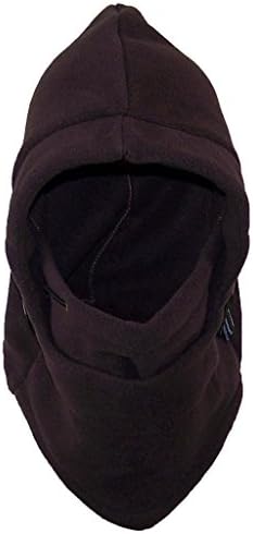 Elysiumland Adult Winter Soft Fleece Tactical Hood Balaclava (One Size) - Brown