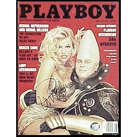 Pamela Anderson autographed Playboy Magazine