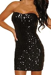 Spring Summer Winter Sleeveless Sequined Polyester Cocktail Checkered Print Mini Dress 