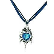 Empress Eugenie's Blue Heart Diamond Alchemy Gothic Necklace